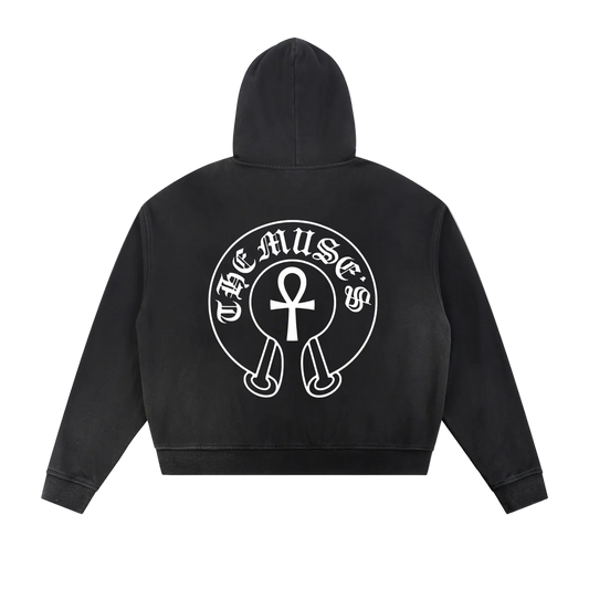 "IAF" Sun Fade Zip Hoodie