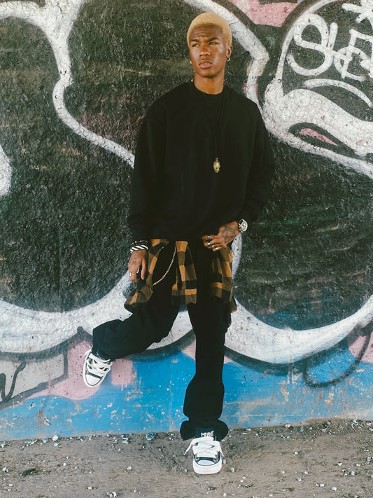 "𝓡𝓮-𝓘𝓶𝓪𝓰𝓲𝓷𝓮𝓭" International Graffiti Long Sleeve Shirt