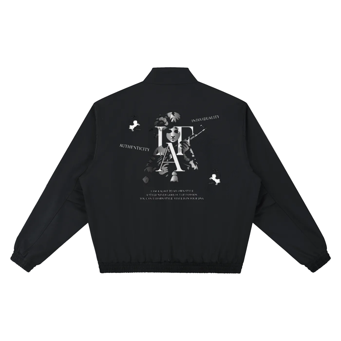 (๐น๐ป๐ฎ๐ถ๐ฒ๐พ๐ถ) IAF calligraphy Bomber Jacket