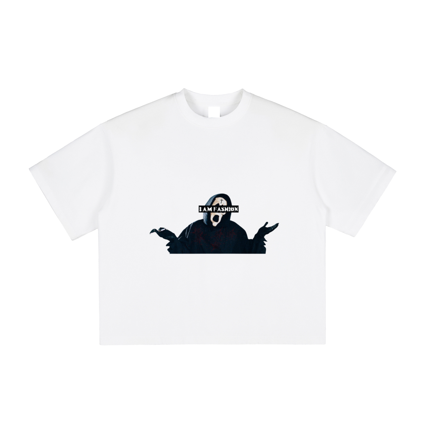 Re-Imagined Vintage "Idk" Ghostface Boxy T-Shirt