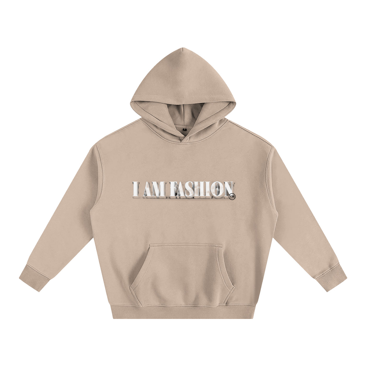 "I AM FASHION" Street Graffiti Oversize Fleeced Hoodie