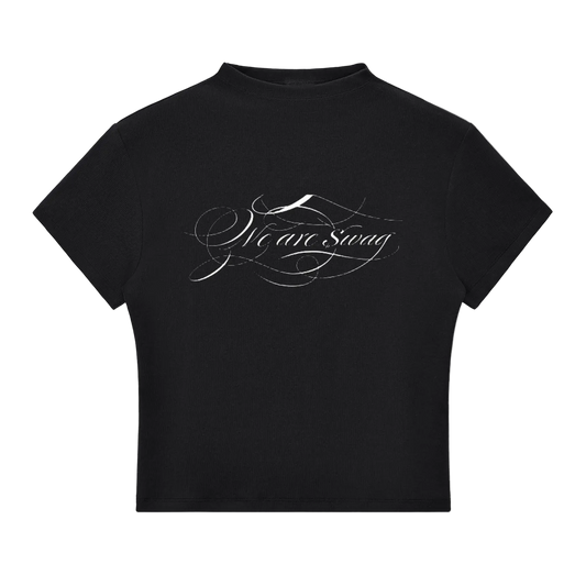 Women's IAF calligraphy Mock Neck T-Shirt