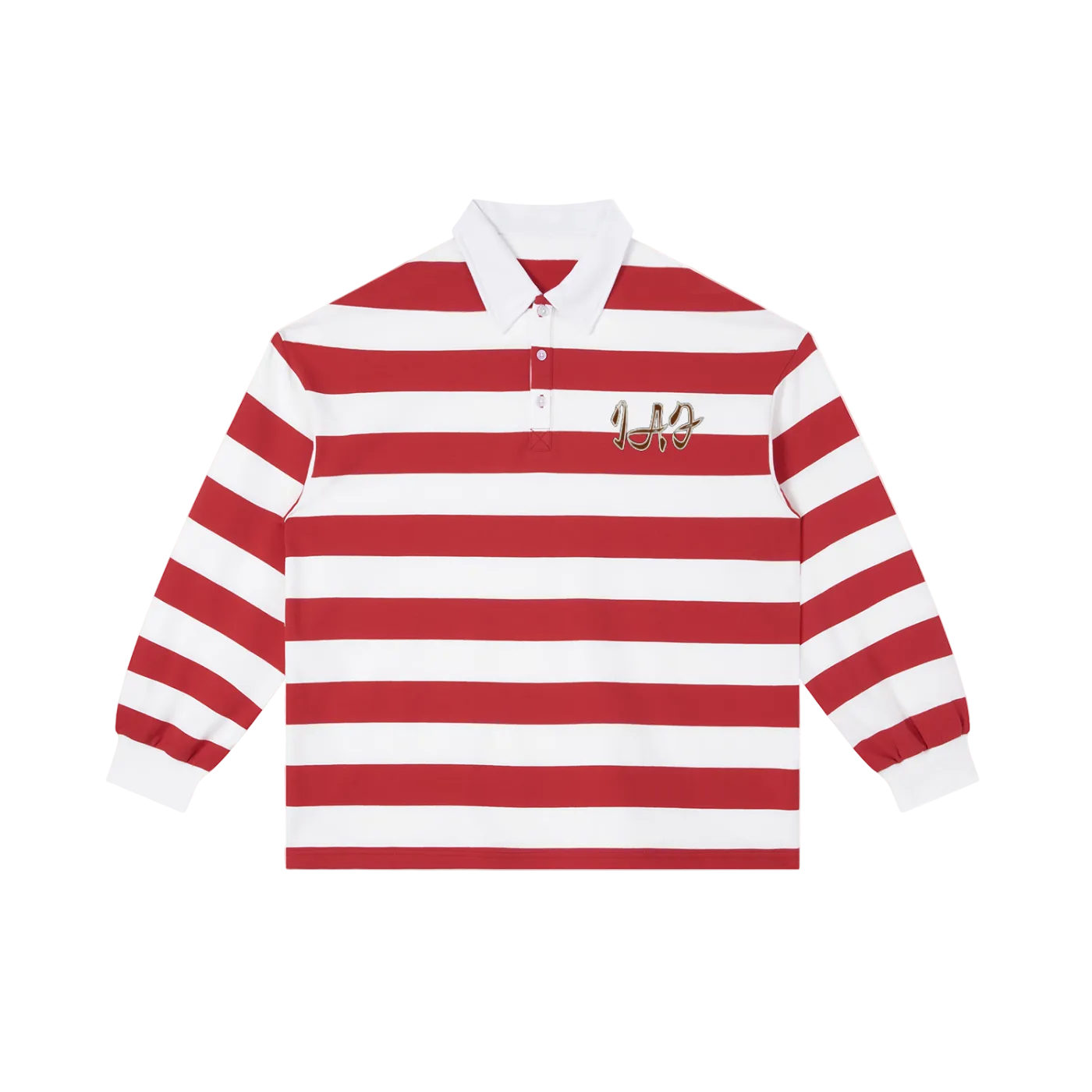IAF Red Stripe Rugby Polo Shirt