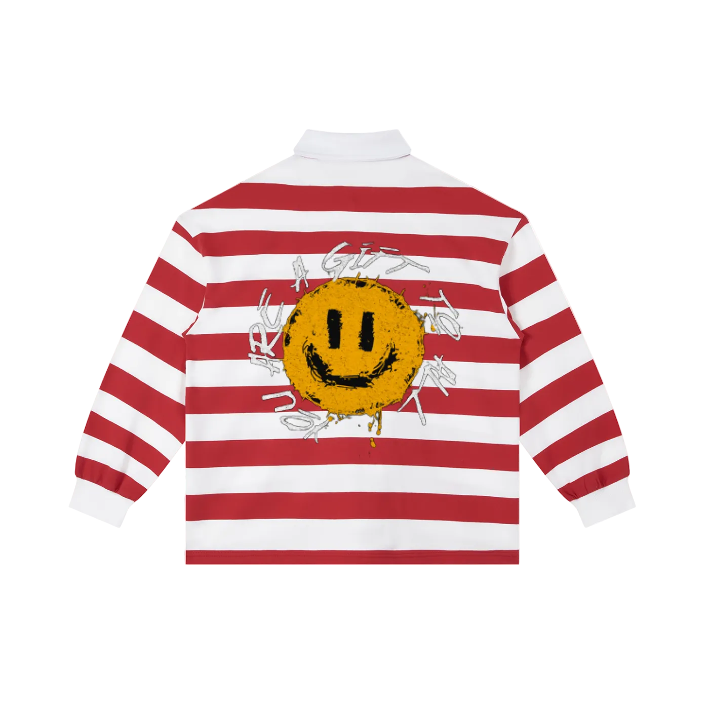 IAF Red Stripe Rugby Polo Shirt