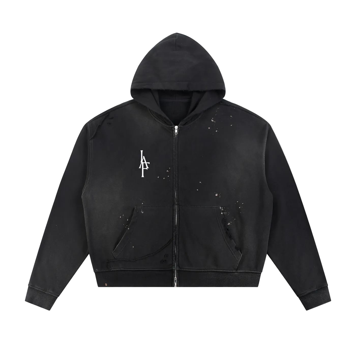 "IAF" Sun Fade Zip Hoodie