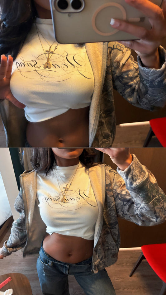 Women's IAF calligraphy Mock Neck T-Shirt