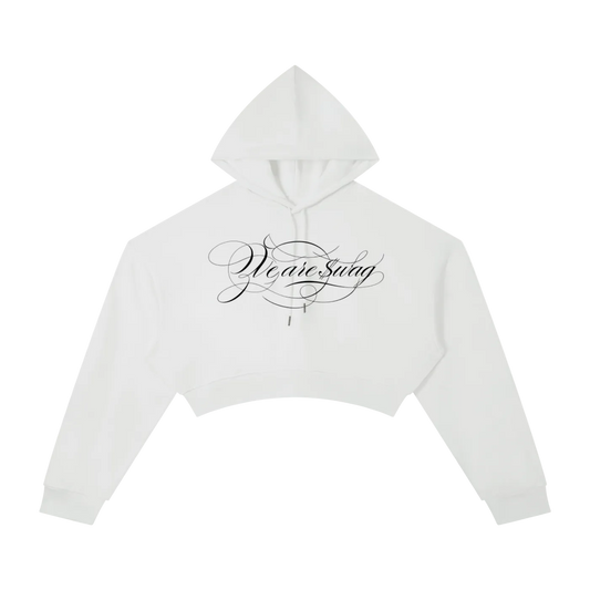 Women's IAF calligraphy Cropped Hoodie