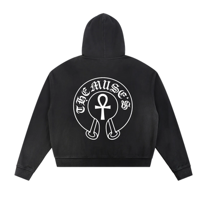 "IAF" Sun Fade Zip Hoodie