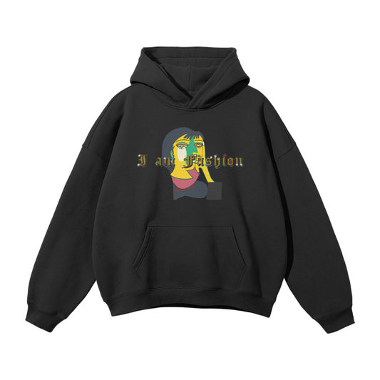 "I AM FASHION" Artisan Portal - Oversized Fleece Hoodie