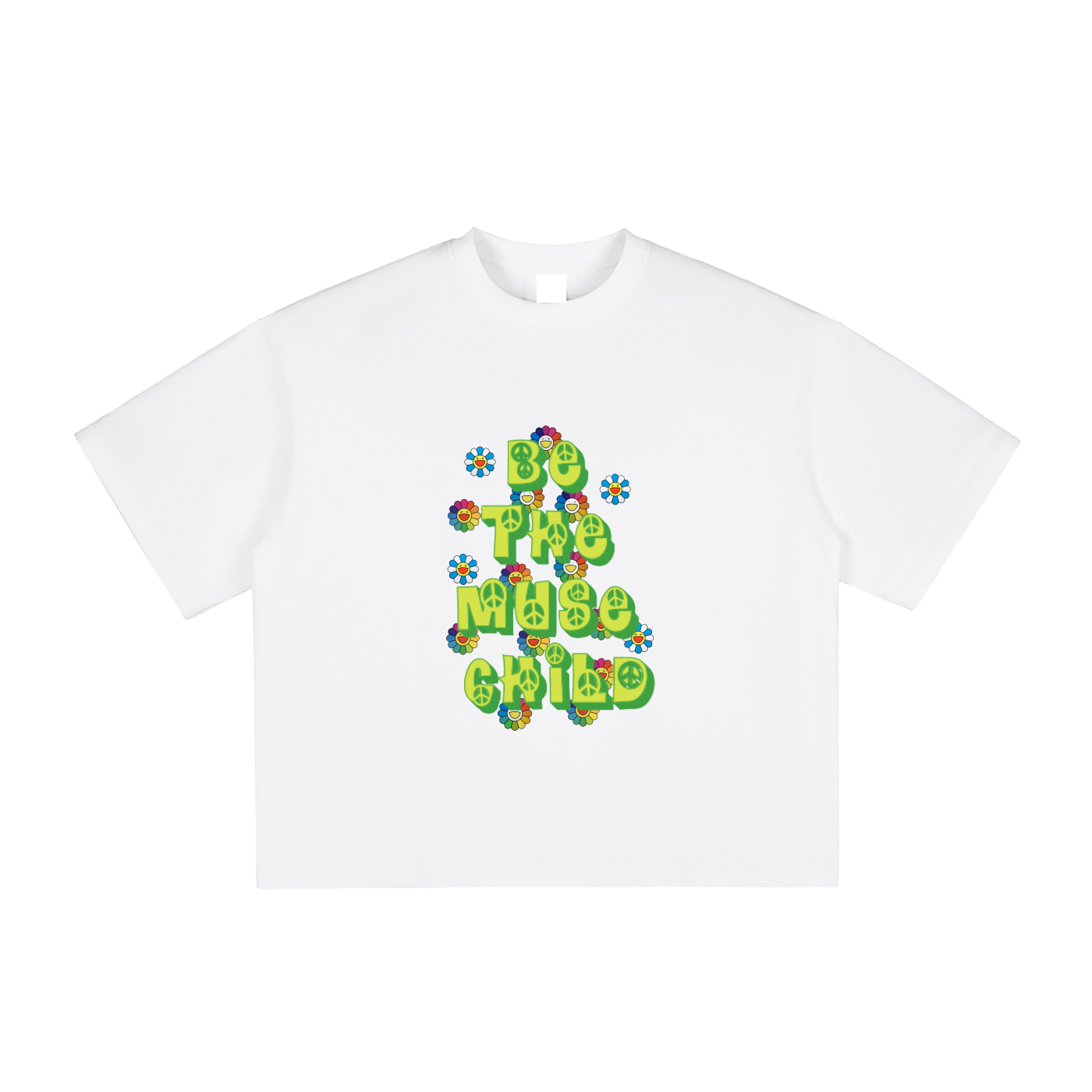 Re-Imagined Vintage "Be the Muse Child" Boxy T-Shirt