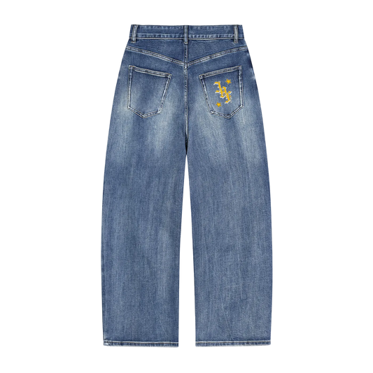 "IAF" Sun Fade Heavyweight Denim Jeans