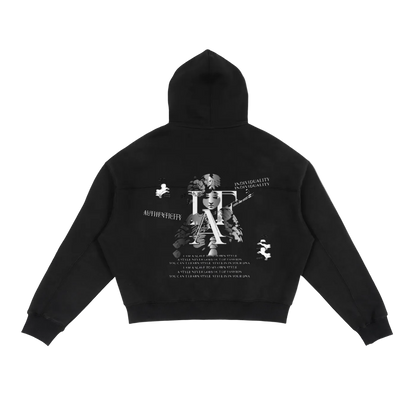 (𝓹𝓻𝓮𝓶𝓲𝓾𝓶) IAF illusion Zip-Up Boxy Hoodie
