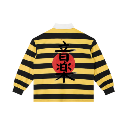 IAF Navy & Yellow Rugby Polo Shirt