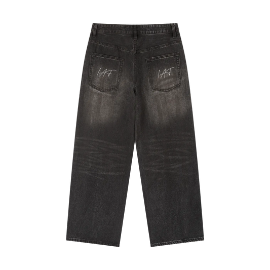 "IAF" Vintage Wash Heavyweight Denim Jeans