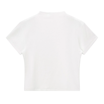 Women's IAF calligraphy Mock Neck T-Shirt