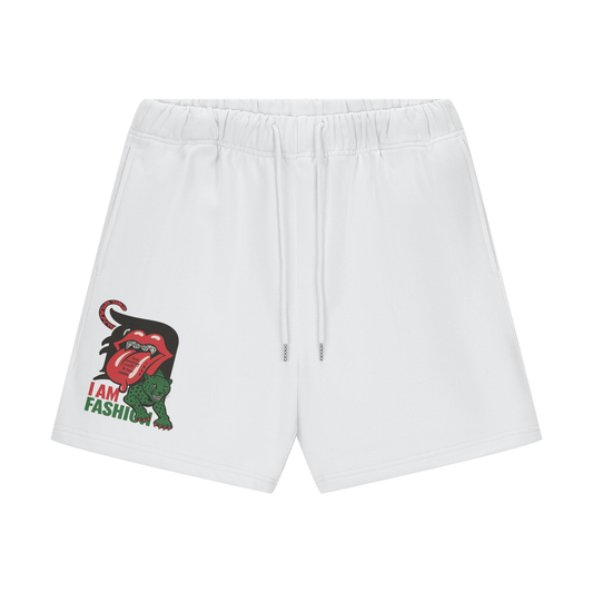 Re-Imagined “Kiss of Love”Heavyweight Fleece Loose Fit Shorts